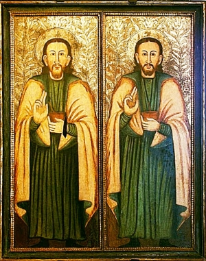 Ікона чудотворців Косми та Даміана Асiйських