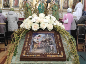 13 квітня 2025 р. Богослужіння з нагоди Входу Господнього в Єрусалим у кафедральному соборі Святої Трійці у Луцьку. Світлини інформаційної служби єпархії.